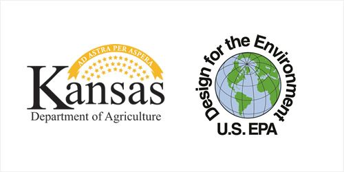 Logos for the Kansas Department of Agriculture and the U.S. EPA